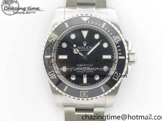 1230 GoodFit Submariner 114060 No Date Black Ceramic Noob 1:1 Best Edition 904L SS Case and Bracelet SA3130 V 3071